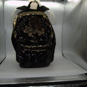 Black & Gold Sequenced Backpack